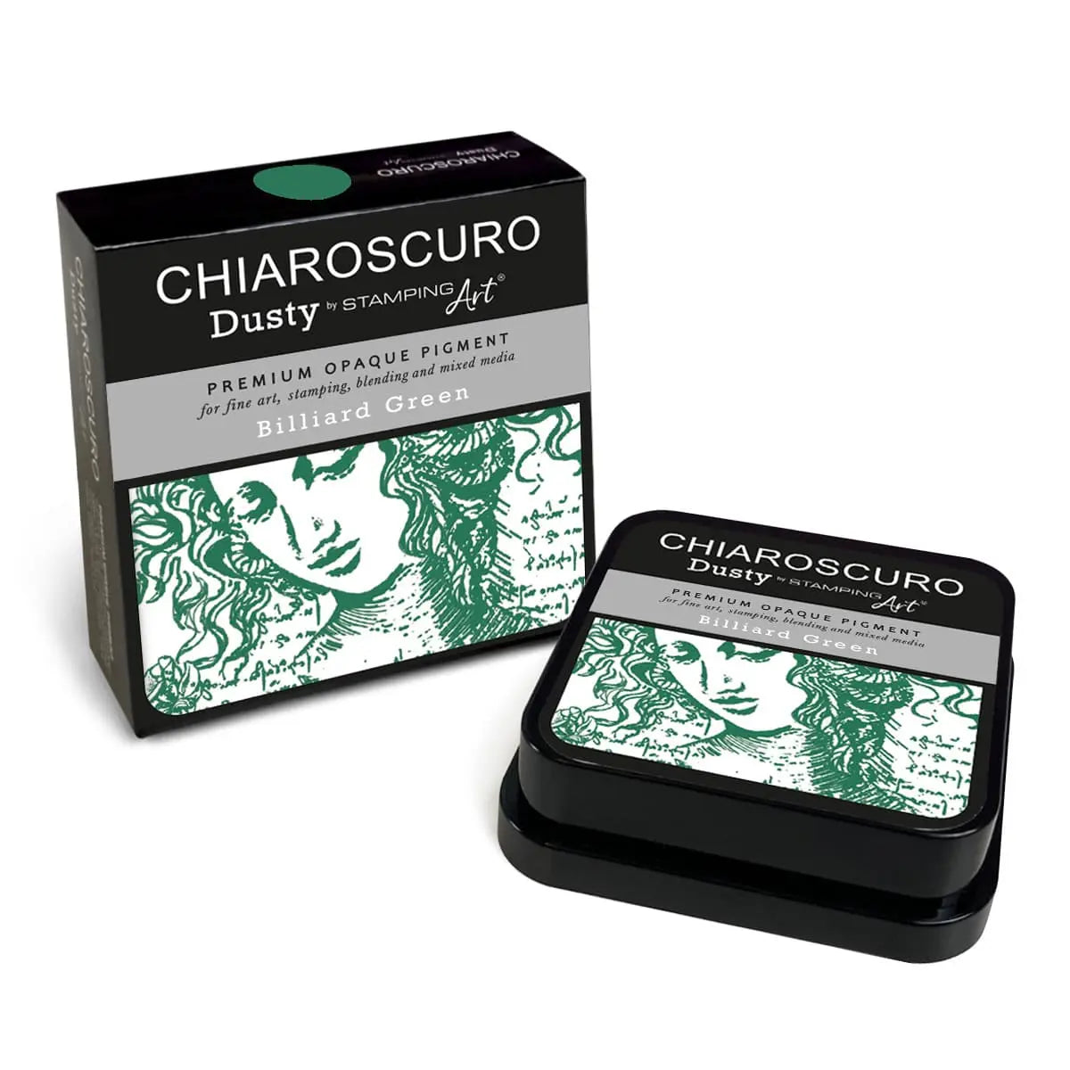 Billiard Green Chiaroscuro Dusty Ink Pad All Paint Products