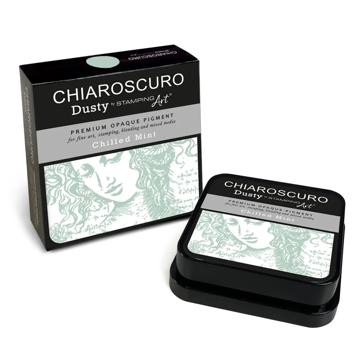 Chilled Mint Chiaroscuro Dusty Ink Pad All Paint Products