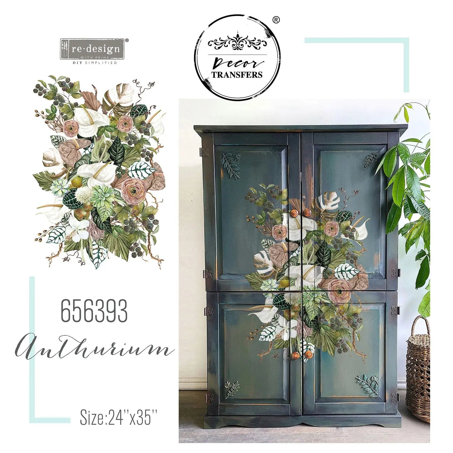 Decor Transfers® - Anthurium Prima Re-Design