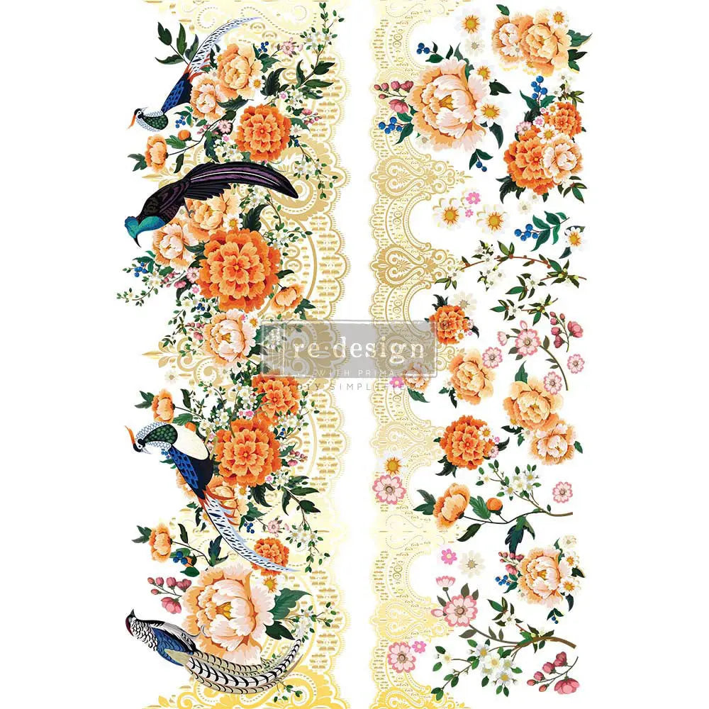 Decor Transfers® - Cece Pheasants & Peonies Prima Re-Design