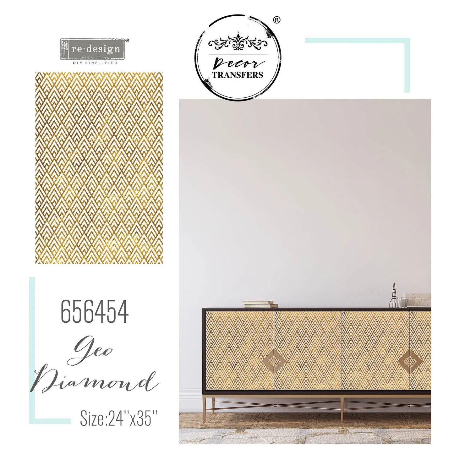 Decor Transfers® - Geo Diamond Prima Re-Design