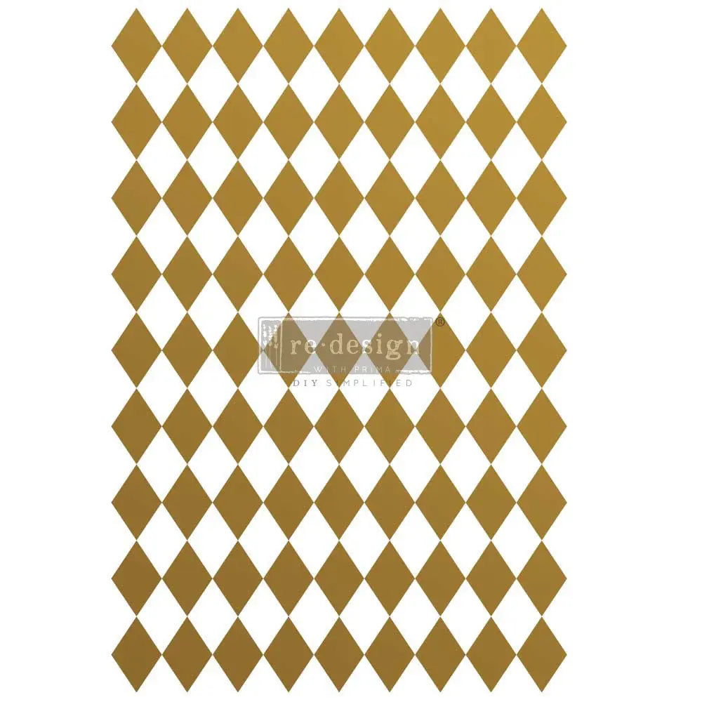 Decor Transfers® - Gold Harlequin Prima Re-Design