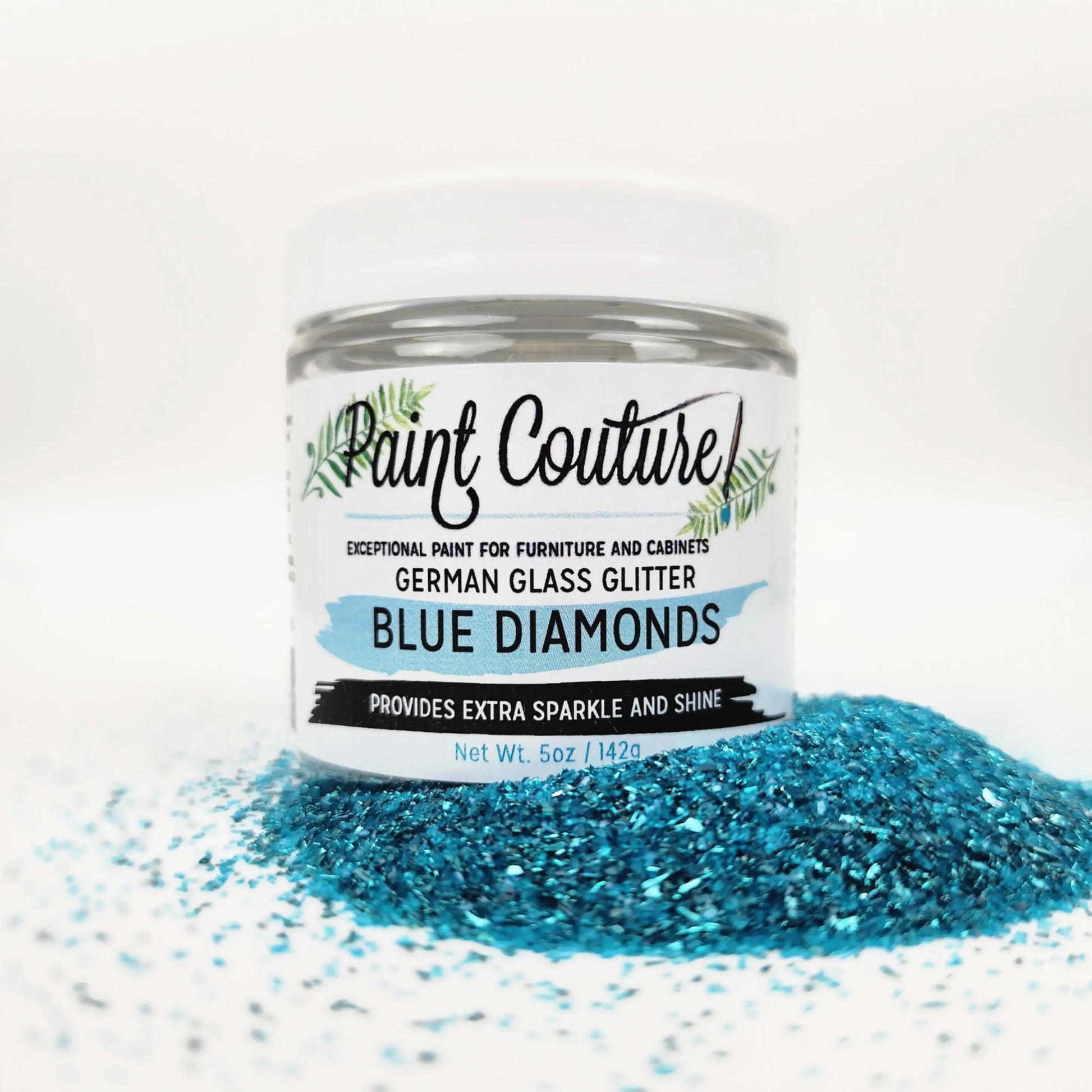 German Glass Glitter - Blue Diamonds Paint Couture