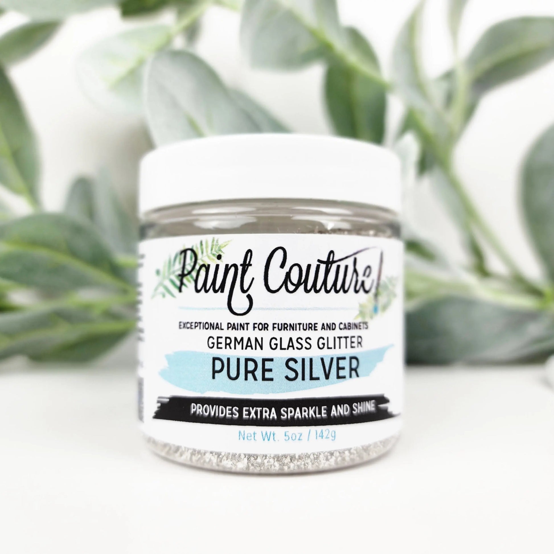 German Glass Glitter - Pure Silver Paint Couture