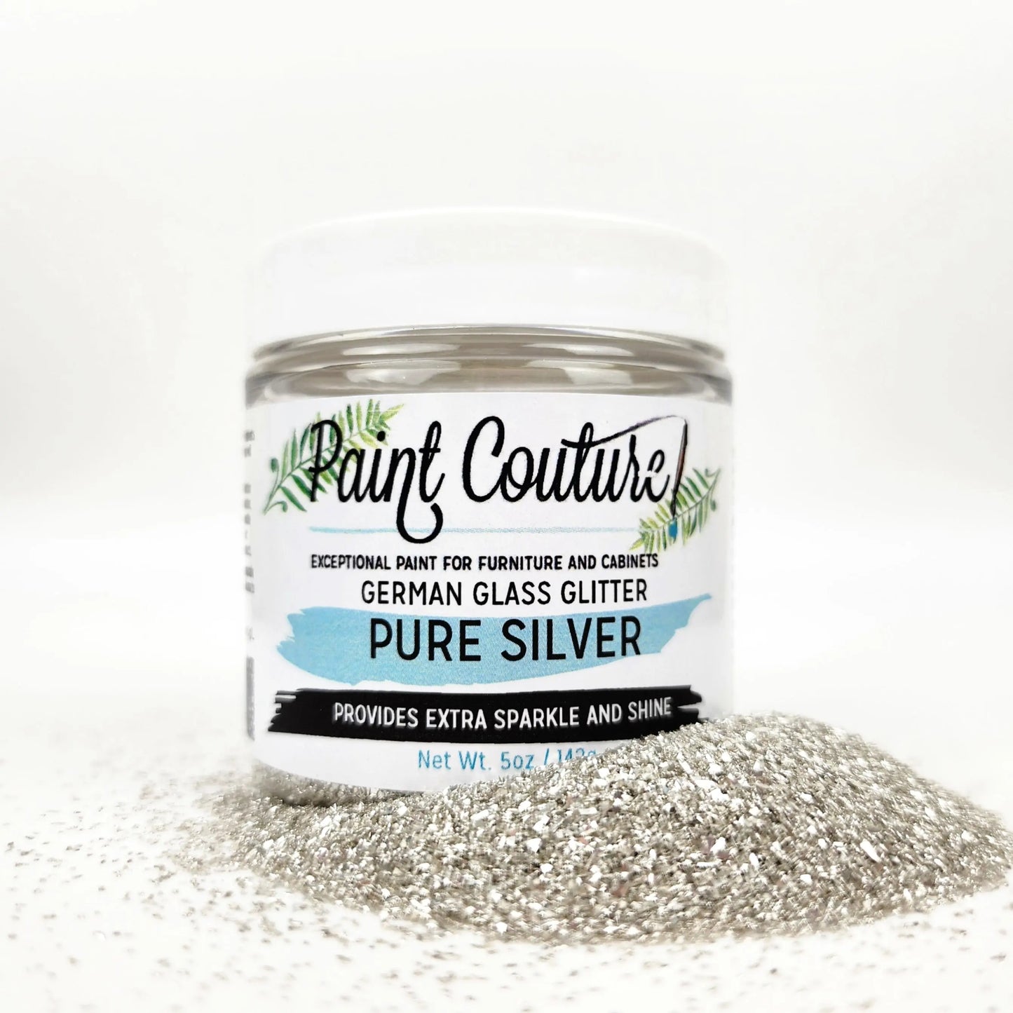 German Glass Glitter - Pure Silver Paint Couture