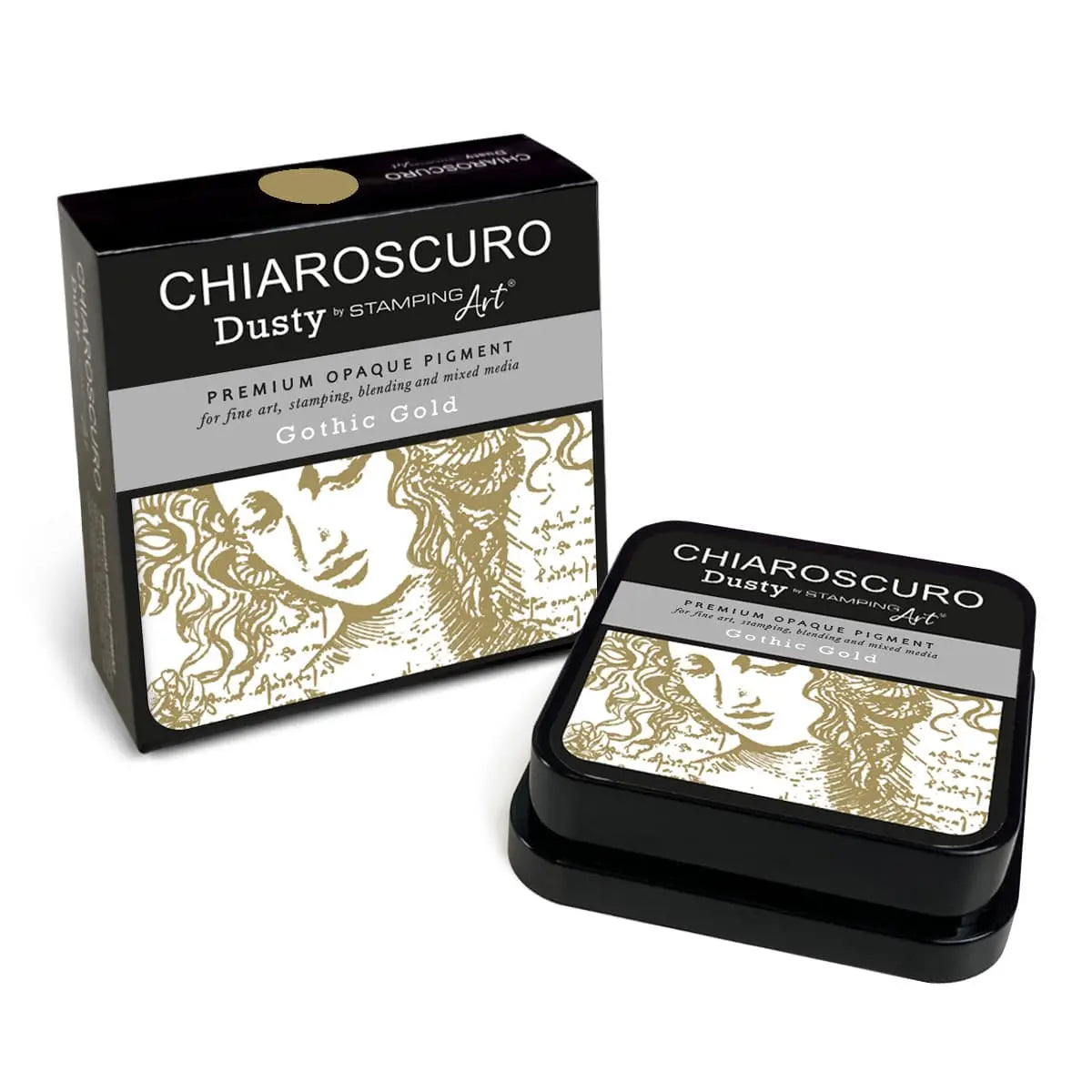 Gothic Gold Chiaroscuro Dusty Ink Pad All Paint Products