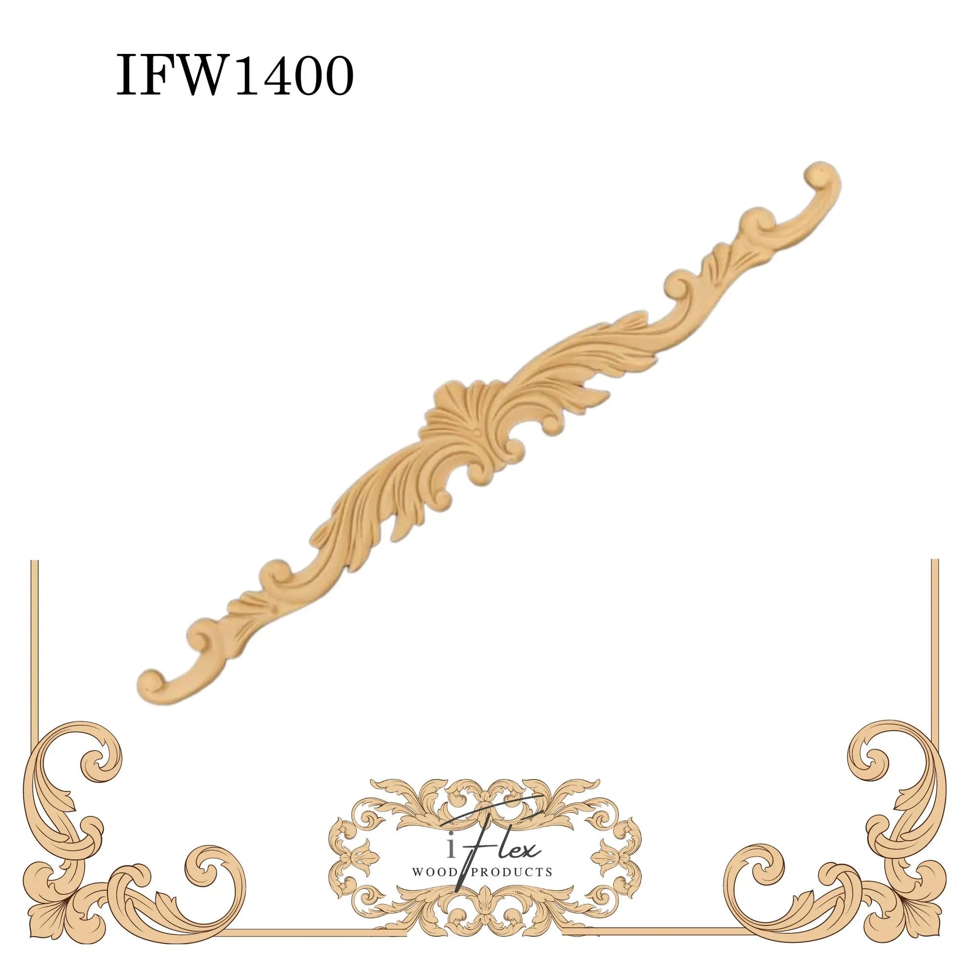 IFW 1400 iFlex Wood Products pediment Flexible Pliable Embellishment iFlex Wood Products