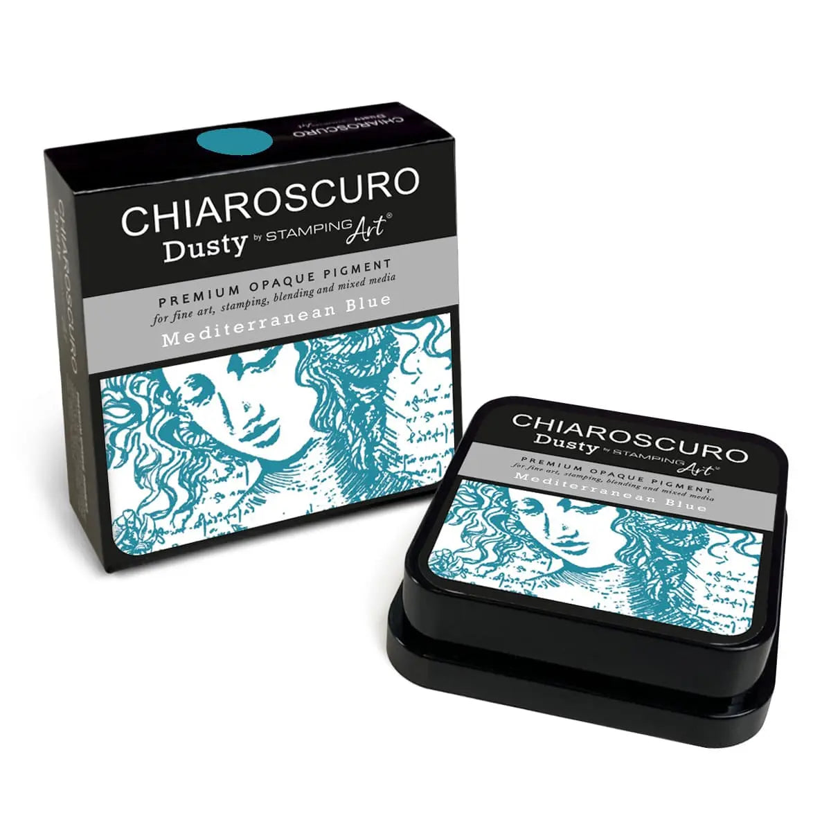 Mediterranean Blue Chiaroscuro Dusty Ink Pad All Paint Products