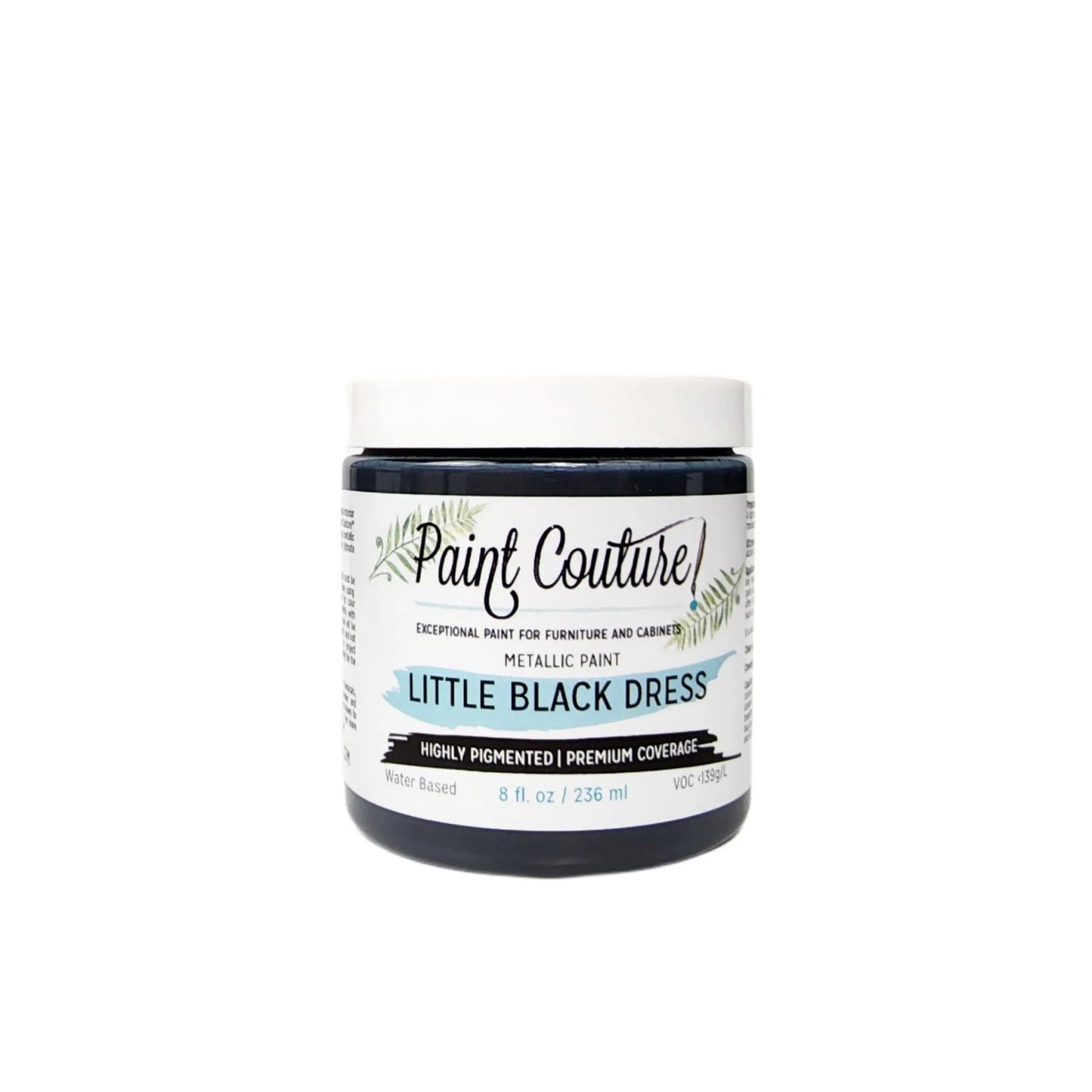 Paint Couture Metallic Paint Little Black Dress