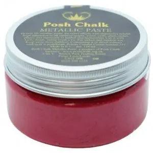 Posh Chalk Metallic Paste - Red Medium Cadmium 110ml