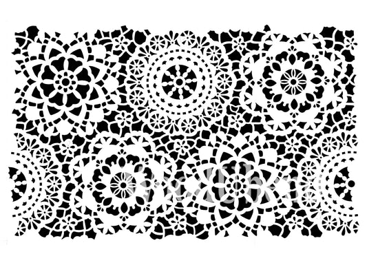 Posh Chalk Stencil Posh Hippy Lace 120x80cm Posh Chalk