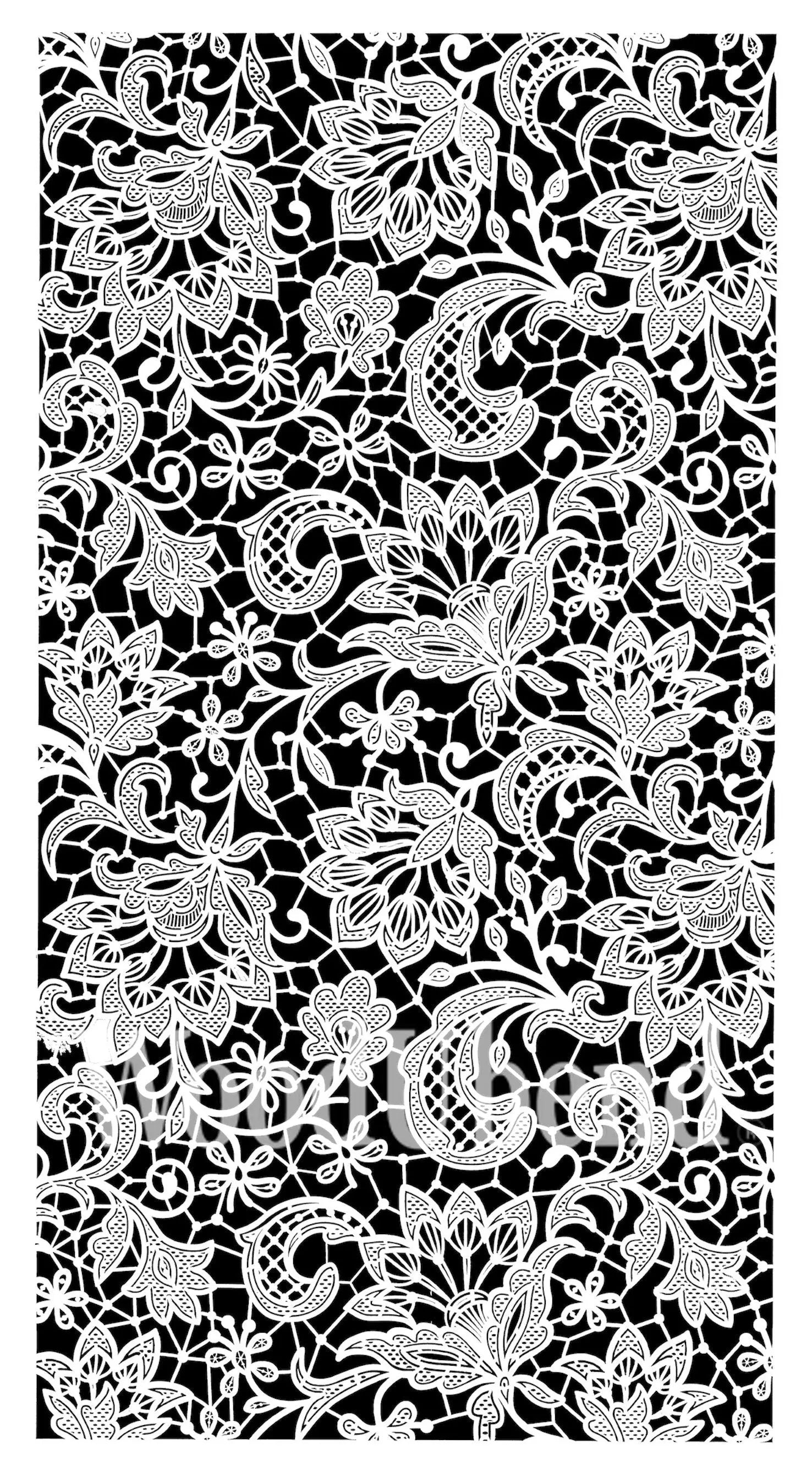 Posh Chalk Stencil Solly's Lace 40x70cm Posh Chalk