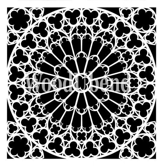 Posh Chalk Stencil Stone Rosette 40x40cm Posh Chalk