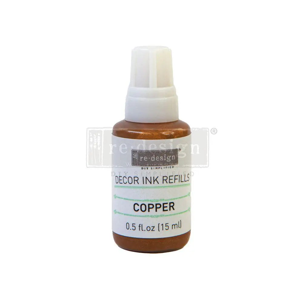 Re- Design with Prima DÉCOR INK REFILL – COPPER - 0.5 oz refill Prima Re-Design