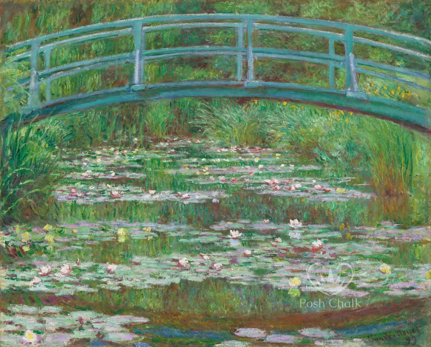 Waterlily Bridge Posh Chalk Decoupage - A3